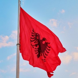 Σημαία Αλβανιας 0,50m