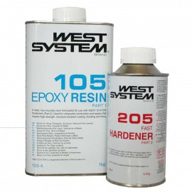WEST SYSTEM Σετ Εποξ. Ρητίνης με Κατάλύτη 105/206, 1,2kg