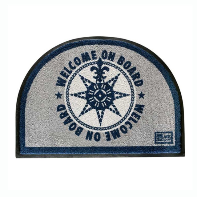Marine Business Non Slip Mat Welcome on Board, 70x50cm, Blue