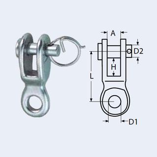 Toggle for turnbuckle A4 12mm