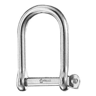 SELF LOCKING LARGE OPENING D SHACKLE 5mm