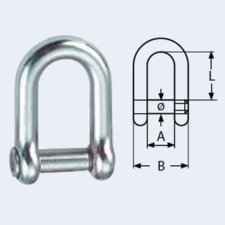 D-shackle with hexagon socket A4 8mm