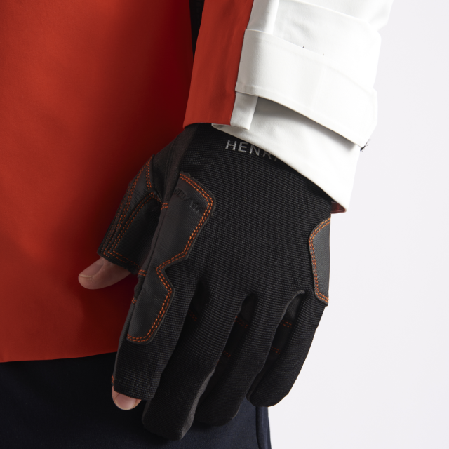 Gloves Long Finger Pro Grip , Black , No 9 / MEDIUM
