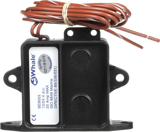 Whale Electric automatic Field Sensor Switch, 12V or 24V, Suitable for Up to 20 Amps BE9003
