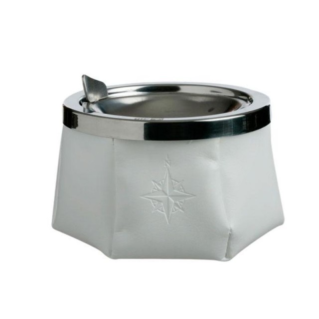 Marine Business New Ashtray Heavy, With Lid Windprood White 