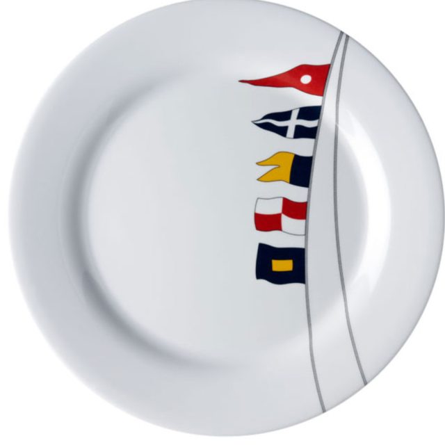 Melamine non-slip Round plate Regata , 6pcs
