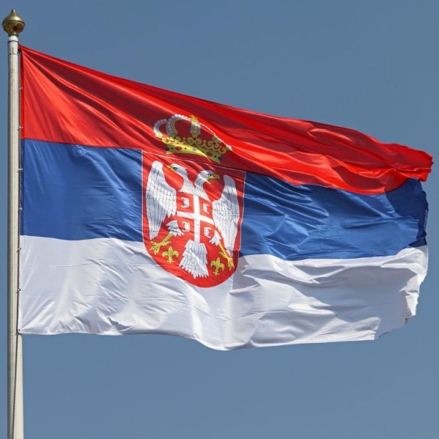 Flag Serbia 0,40m