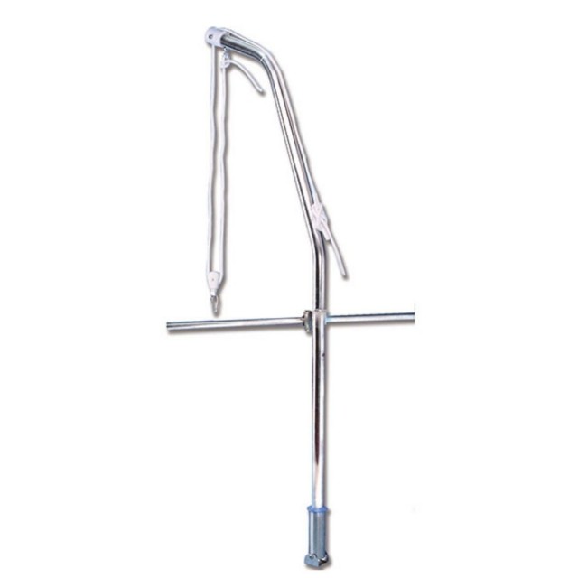 Swivelling davits in stainless steel for engine lift up to 55kg