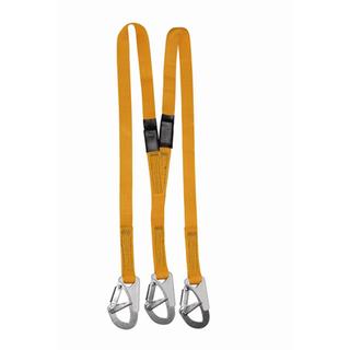 SAFETY LINE WITH 2 SELF LOCKING HOOKS