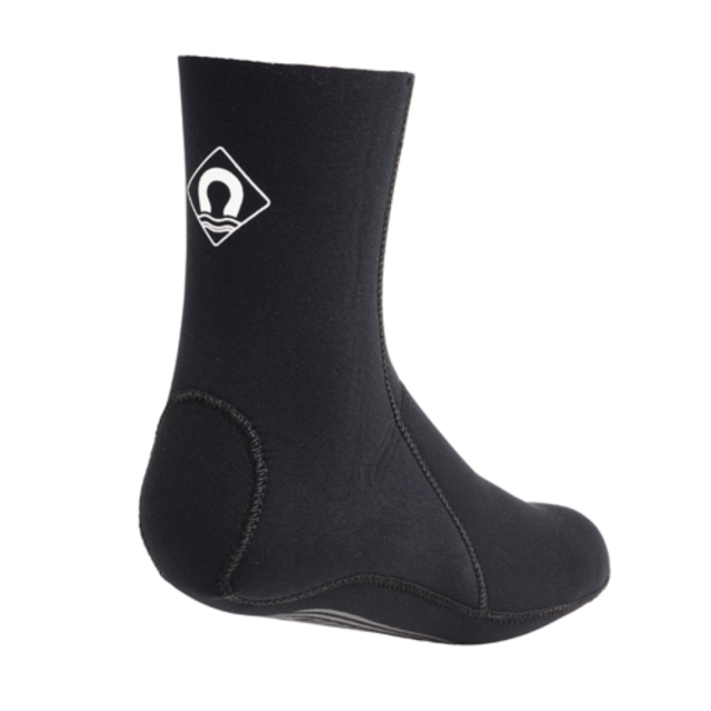 Slate Sock 3D shaped neoprene sock Black SIZE UK 4, EU 37