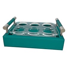 Δίσκος Μεταφοράς για Σφηνάκι με Θήκες Waves , Τιρκουάζ