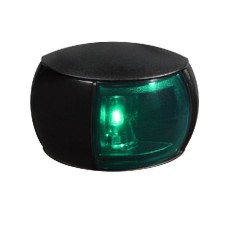 NaviLED Πράσινος Φανός , BSH, 120mm Καλώδιο, Έγχρωμος Εξωτερικός Φακός, Μαύρη Βάση