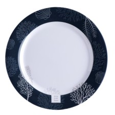 Πιάτο Δείπνου Μελαμίνης Αντιολισθιτικό 25cm Living Marine Business (Σετ 6 Τεμάχια)