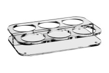 Δίσκος Μεταφοράς Ποτηριών με θήκες Waves