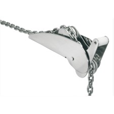 Polished SS heavy hinged roller 30 kg 695 mm