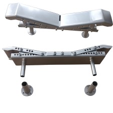 SS Ανοξείδωτη ρυθμιζόμενη βάση φουσκωτού με βάσεις ποτηράκια με seadeck cover για Highfield (MORSA)