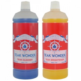 TEAK WONDER Σετ Συντήρησης Teak Cleaner+Brightener Combo Pack 2lt