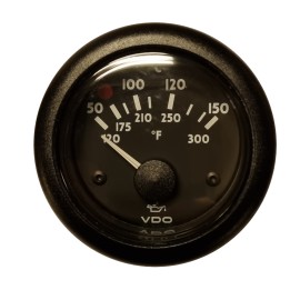 VDO OceanLine Θερμοκρασία Λαδιού Κινητήρα 150°C Μαύρο 52mm