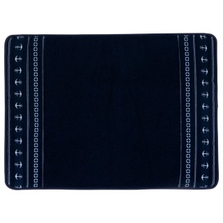 Πατάκι Μπάνιου Αντιολισθητικό με Άγκυρες Santorini Blue Navy 60x45cm
