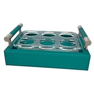 Δίσκος Μεταφοράς για Σφηνάκι με Θήκες Waves , Τιρκουάζ