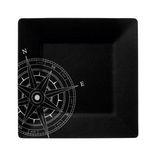 Non slip – black melamine dessert plate – Lombok – 6 pcs