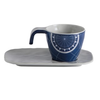 Melamine Coffee Set Pacific, Set 6 U.