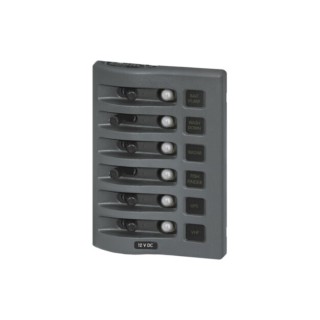 Πάνελ 6 Θερμικών Διακοπτών WeatherDeck 12 V DC