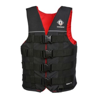 Σωσίβιο για Θαλάσσια Σπορ Four B 70N , Μαύρο/Κόκκινο