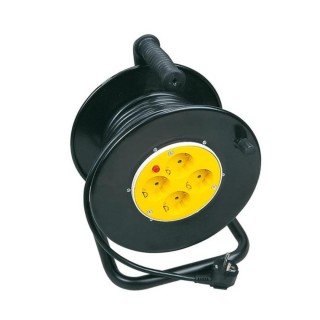 Μπαλαντέζα Καρούλι IP20 3x1.5mm 15m, Προστασία Υπερθέρμανσης & Προστασία Επαφών