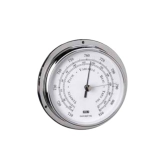 Βαρόμετρο Επινικελωμένο Ορειχάλκινο 95 x 120mm