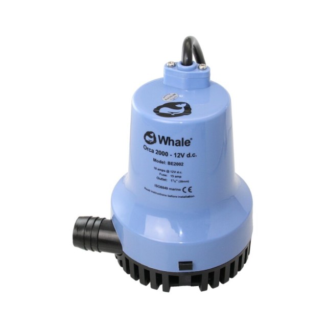 Ηλεκτρική Βυθιζόμενη Αντλία Bilge Orca, 2000 GPH 24V