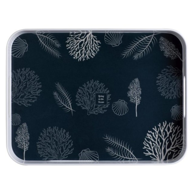 Δίσκος Σερβιρίσματος Αντιολισθιτικός Ορθογώνιος από Μελαμίνη Living Marine Business 40?30 εκ