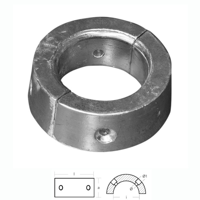Ανόδιο Κολαρο GORI για Τρίφτερη Προπέλα, 18-20 Sail Drive