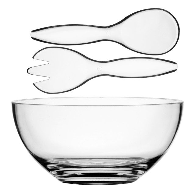 Μπολ Σαλάτας με Εξαρτήματα Σερβιρίσματος Bahamas Clear , 3 τεμ.