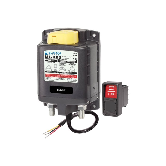Ρελέ ML 12 V – Remote Battery Switch SPST 500 A με Χειροκίνητο Κουμπί