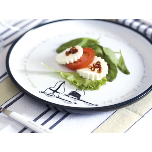 Πιάτο Δείπνου Μελαμίνης Αντιολισθητικό Welcome On Board , 6 τεμ.