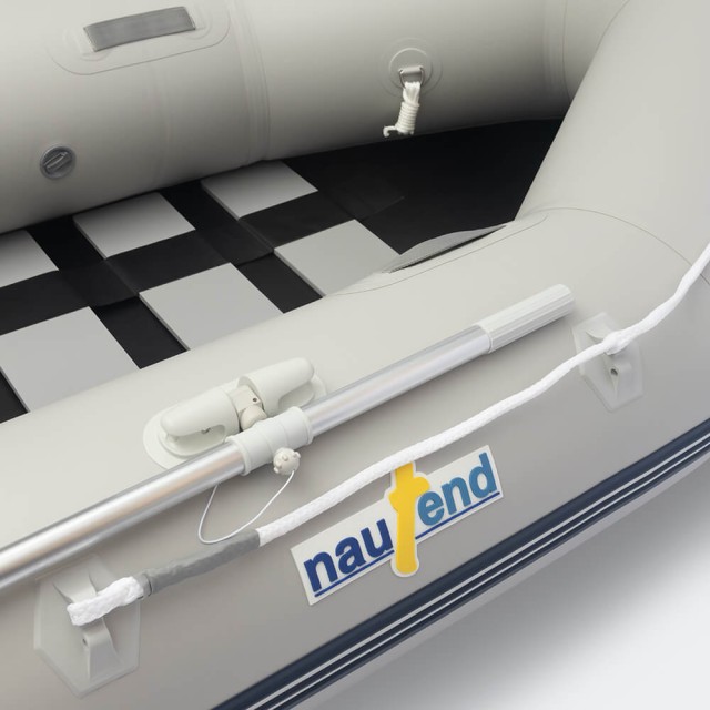 Inflatable tender Nautend PVC with Slats / Light grey