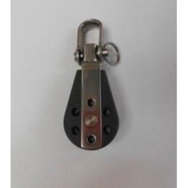 Single block 19mm with swivel