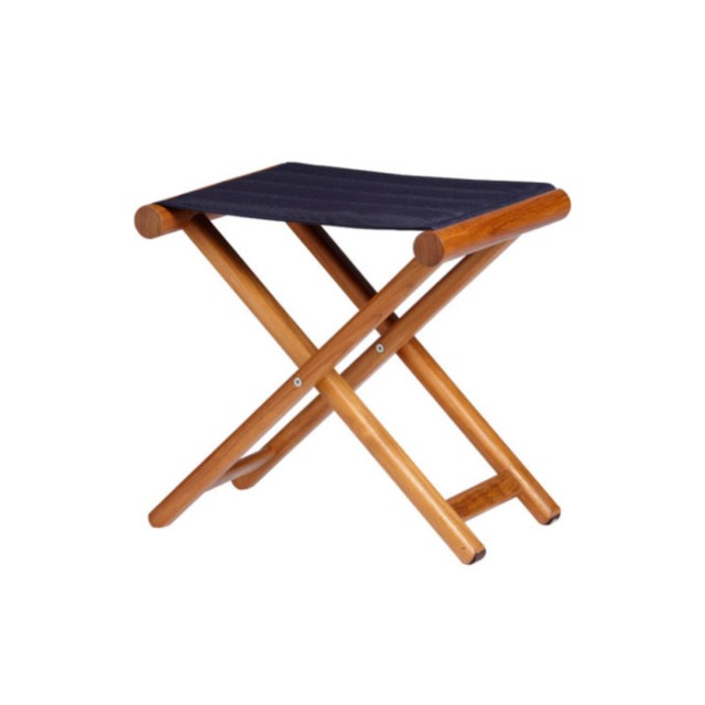 Σκαμπό Πτυσσόμενο Teak – Navy Blue / Marine Business