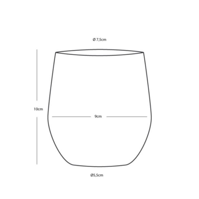 Ποτήρι Νερού Αντιολισθιτικό Φ7,5cm Living Marine Business Συμπολυεστέρας (T) – Χωρίς BPA (Σετ 6 Τεμάχια)