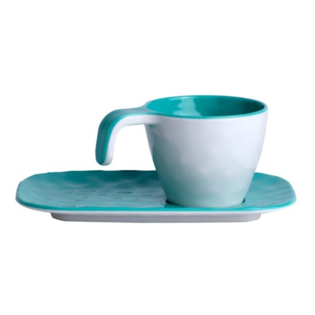 Σετ Καφέ Μελαμίνης Φ6cm Summer Acqua Marine Business (Σετ 6 Τεμάχια)