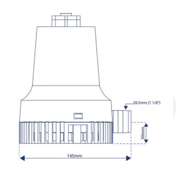 Ηλεκτρική Βυθιζόμενη Αντλία Bilge Orca, 2000 GPH 24V