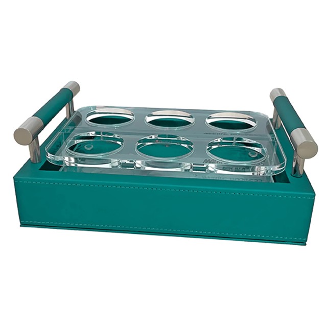 Δίσκος Μεταφοράς για Σφηνάκι με Θήκες Waves , Τιρκουάζ