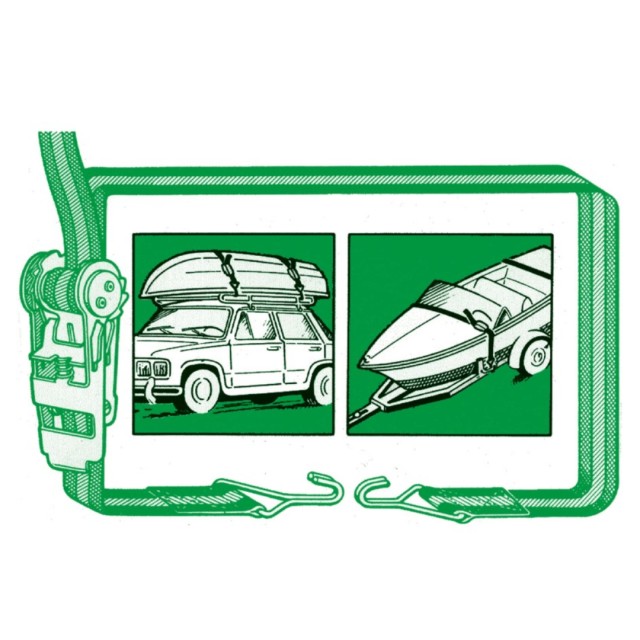 Ιμάντας Λευκός με Καστάνια και Γάντζο SS 25mm-6m