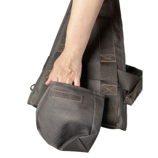 Bosun’s chair with wood seat board