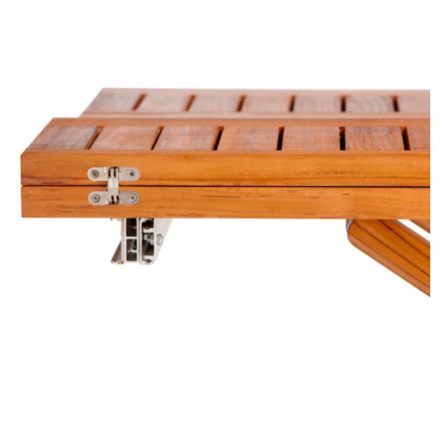 Τραπέζι Πτυσσόμενο Ορθογώνιο Teak (120?40-120?80cm-Ύψος: 60cm 75cm) Marine Business