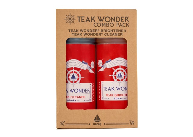 TEAK WONDER Σετ Συντήρησης Teak Cleaner+Brightener Combo Pack 2lt