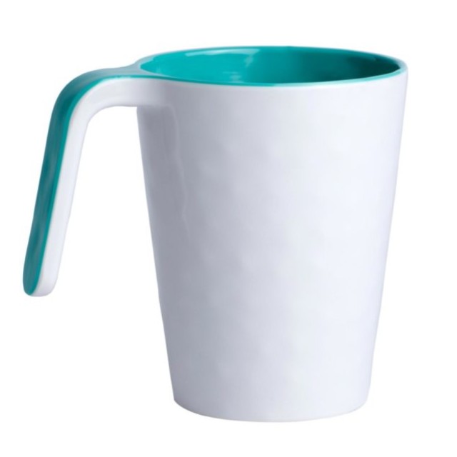 Κούπα Καφέ Μελαμίνης Αντιολισθιτική Φ8cm Summer Acqua Marine Business (Σετ 6 Τεμάχια)