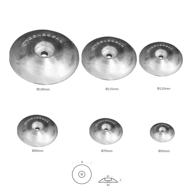 Ανόδιο πηδαλίου o50 - 140mm