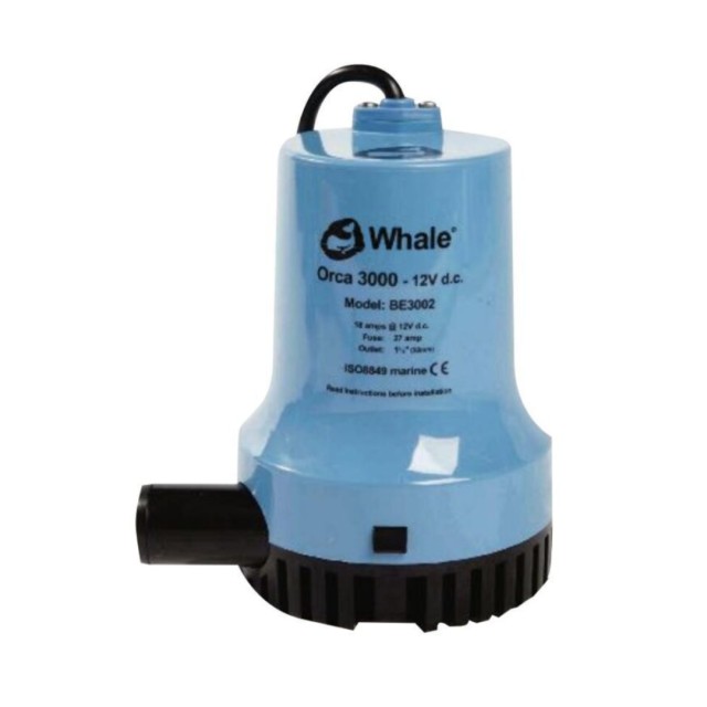 Ηλεκτρική Βυθιζόμενη Αντλία Bilge Orca, 3000 GPH 24V